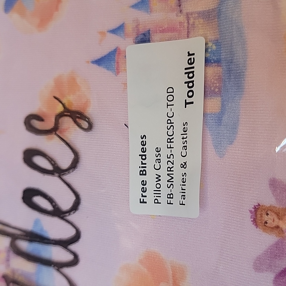 Free Birdees Toddler Bamboo Pink Fairy Pillowcase (One) - Picture 2 of 3